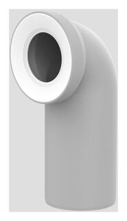 Sanit WC-Anschlussbogen DN100 manhattan 90 Grad