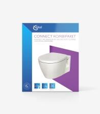IS WC-Kombipaket CONNECT ohne Spülrand mit WC-Sitz softclose
