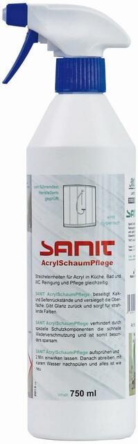 SANIT Acryl-Schaum Pflege Sprühflasche 750 ml