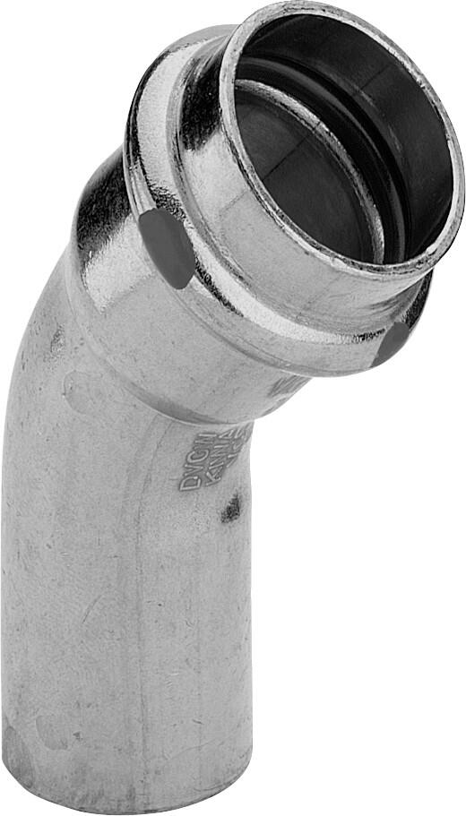 VIEGA Viega Bogen 45 Grad mit SC Profipress