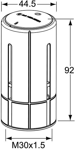 HEIMEIER Thermostat-Kopf B Behördenmodell mit eingebauten Fühler