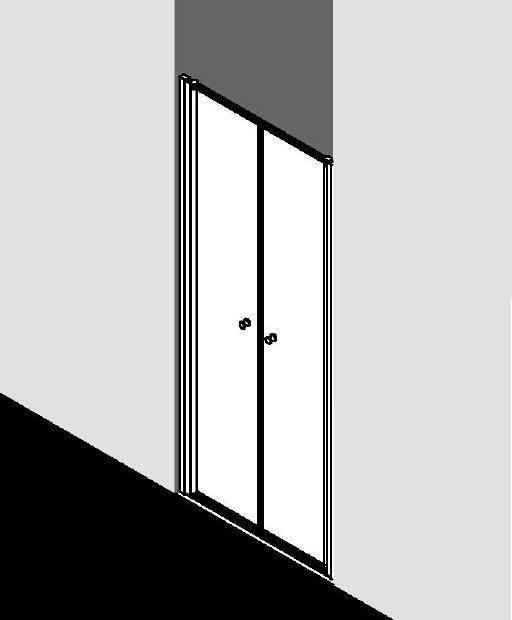 Kermi Nova 2000 Pendeltür Kunstglas Höhe 2000mm