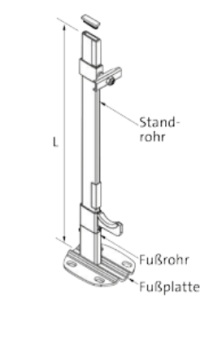 Purmo Delta Laserline Standkonsole SK2