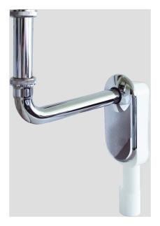 SANIT Wandeinbau-Geruchverschluss für Waschtisch, 1 1/4 x 40/50 mm