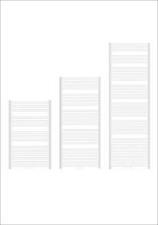 Badstern Badheizkörper Royal weiß Bauhöhe 1400mm