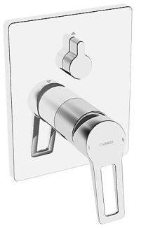 HANSATWIST Fertigmontageset mit Funktionseinheit Einhand-Wannen-Batterie mit Bügelhebel