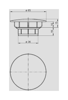 SANIT Ventilplatte für Ablaufgarnitur INEO FLUX