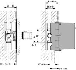 Ideal Standard Unterputz-Bausatz 1 für Zentral-Thermostate (G 1/2)