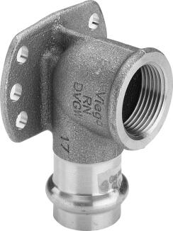 VIEGA Wandscheibe GAS 15mm x 1/2 , Rotguss