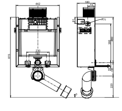 SANIT WC-Montageelement FronTop Bauhöhe 820