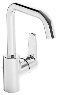 HANSAPOLO Waschtisch-Einhand-Einlochbatterie, DN 15 hoher Auslauf