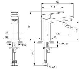 Ideal Standard Tonic II Waschtischarmatur ohne Ablaufgarnitur
