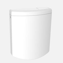SANIT Spülkasten bonito (6-9L) tiefhängend mit Eckventil weiß
