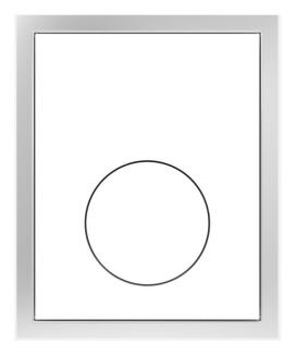 SANIT Urinal-Abdeckplatte Kunststoff weiß flächenbündig