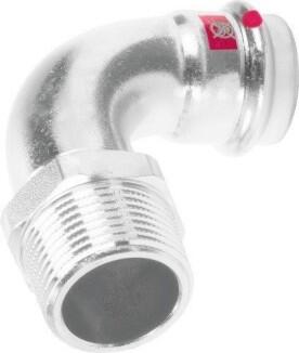 Viega Prestabo Press Übergangsbogen 90° mit Außengewinde