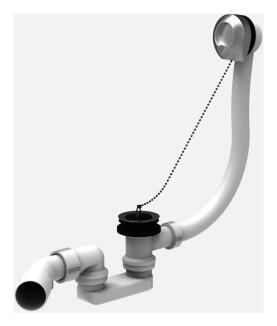 SANIT Ab-u.Überlaufgarnitur 833 flexibler Überlauf