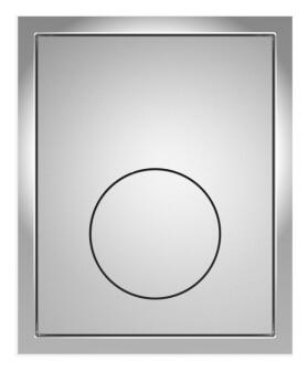 SANIT Urinal-Abdeckplatte Kunststoff mattchrom flächenbündig