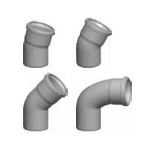 Wolf Bogen für Abgasrohr DN80 aus Polypropylen bis 120°C