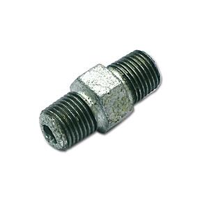 Temperguss verzinkt Doppelnippel 280, mit 2 AG