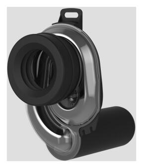 SANIT Urinal Absaug- Geruchsverschluss 500 DN50/50 waagerecht