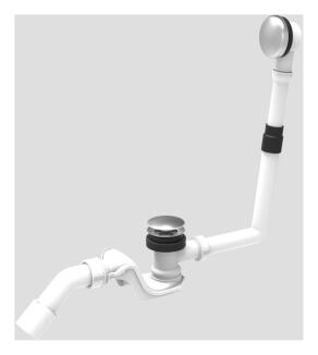 SANIT Push-Push Ab-u.Überlaufgarnitur 837