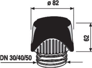 SANIT Rohrbelüfter ventilair DN 30 - 50