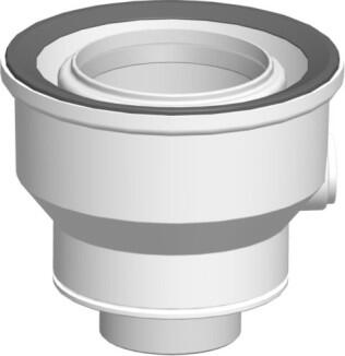 Wolf Übergang von Luft-/Abgasführung DN60/100 auf Luft-/Abgasführung DN80/125, weiß, steckbar