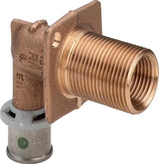 VIEGA Wanddurchf.16 x 1/2 IG x 3/4 AG x 45mm