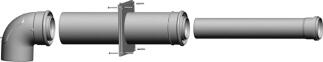 WOLF Anschluss-Set C43x DN80/125 an