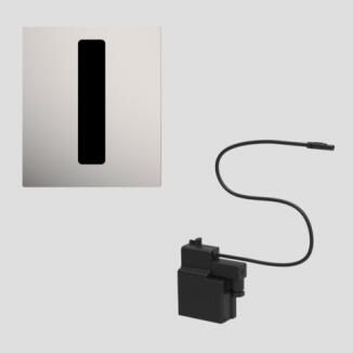 SANIT Urinal Abdeckplatte INEO BrightInfrarot Edelstahl Netz