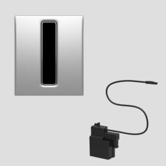 SANIT Urinal Abdeckplatte INEO BrightInfrarot chrom Netz