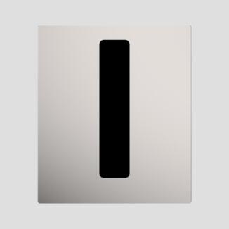 SANIT Urinal Abdeckplatte INEO BrightInfrarot Edelstahl