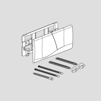 SANIT WC Betätigungsplatte für FRIAFIXModell F300, weiß