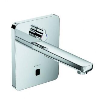 Kludi Zenta E Elektronische Unterputz-Waschtischarmatur mit Temperatur-Wahlgriff soft-edge Ausladung