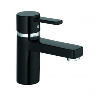 Kludi Zenta Waschtisch-Einhandmischer DN 10 ohne Ablaufgarnitur schwarz/chrom