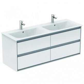 Ideal Standard Connect Air Möbel-Doppelwaschtisch Unterschrank 1300 mm 4 Auszüge