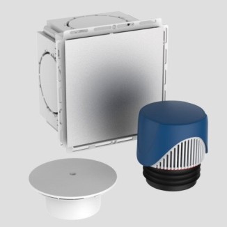 SANIT Wandeinbaukasten flächenbündig mit Rohrbelüfter DN 70-100