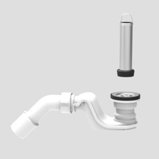 SANIT Ablaufgarnitur 826 mit Standrohr 70x120