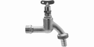 ASW Auslaufventil 1/2 mit Steckschlüssel matt