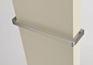 Purmo Tinos V Handtuchstange Edelstahl matt gebürstet