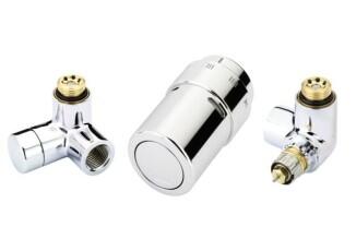 Danfoss Fühlerelemente X-tra Collection Design-Armaturen-Set rechts Chrom