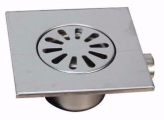 MERT Bodenablauf einteilig, komplett aus Edelstahl 150x150mm