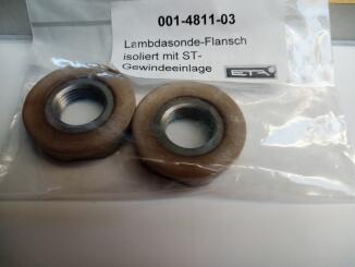 ETA Lambdasonde-Flansch isoliert mit ST-Gewindeeinlage