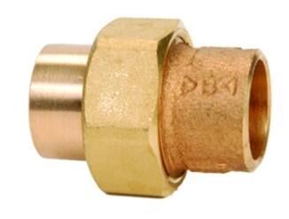 RG-Löt-Verschraubung, konisch dichtend, beiderseits mit Innenlötende