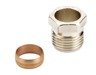 Danfoss Klemmverschraubungen für 16mm CU/Stahlrohr G1/2A