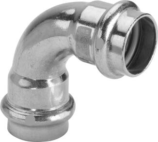 VIEGA CU Bogen GAS 90 Grad, 42mm, I/I