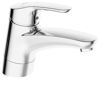 HANSAMIX Waschtisch-Einhand-Einlochbatterie, DN 15 ohne Ablaufgarnitur Kupferrohre Ausladung 157mm