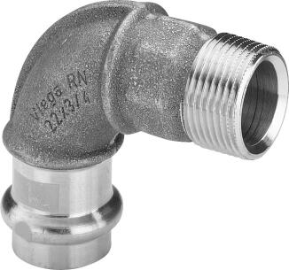 VIEGA Bogen GAS 90 Grad, 42 x 11/2 , AG, RG