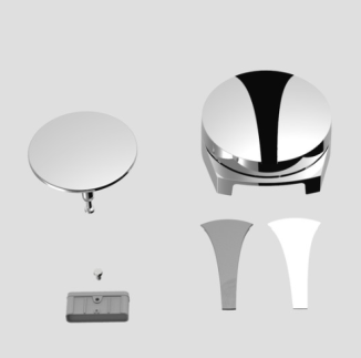 SANIT Bedieneinheit SWING PLUS chrom