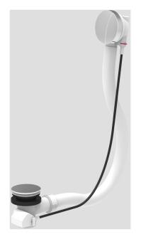 SANIT Ab-u.Überlaufgarnitur BASIC flexibel ohne Geruchsverschluss